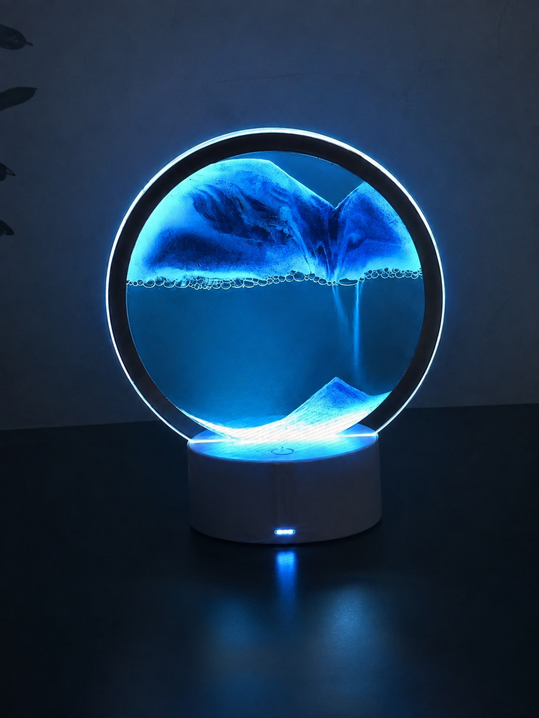 RGB LED Sandscape Table Lamp with Moving Sand Art